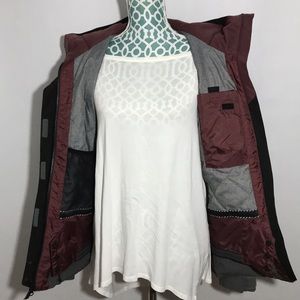 Ride Strata HD 10 Brand Wallingford Snowboarding Jacket Size Small Grey & Black